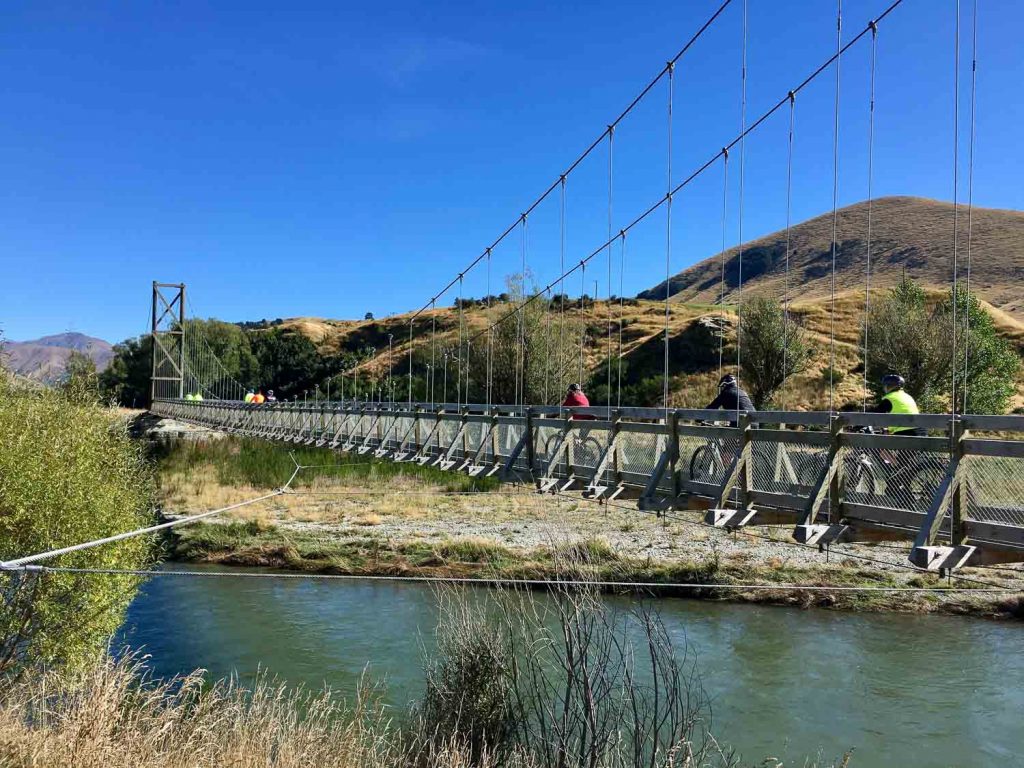 3 huge swing bridges on the Around the Mountains cycle trail - Around the Mountains/Escape by Yoga/Escape by Golf